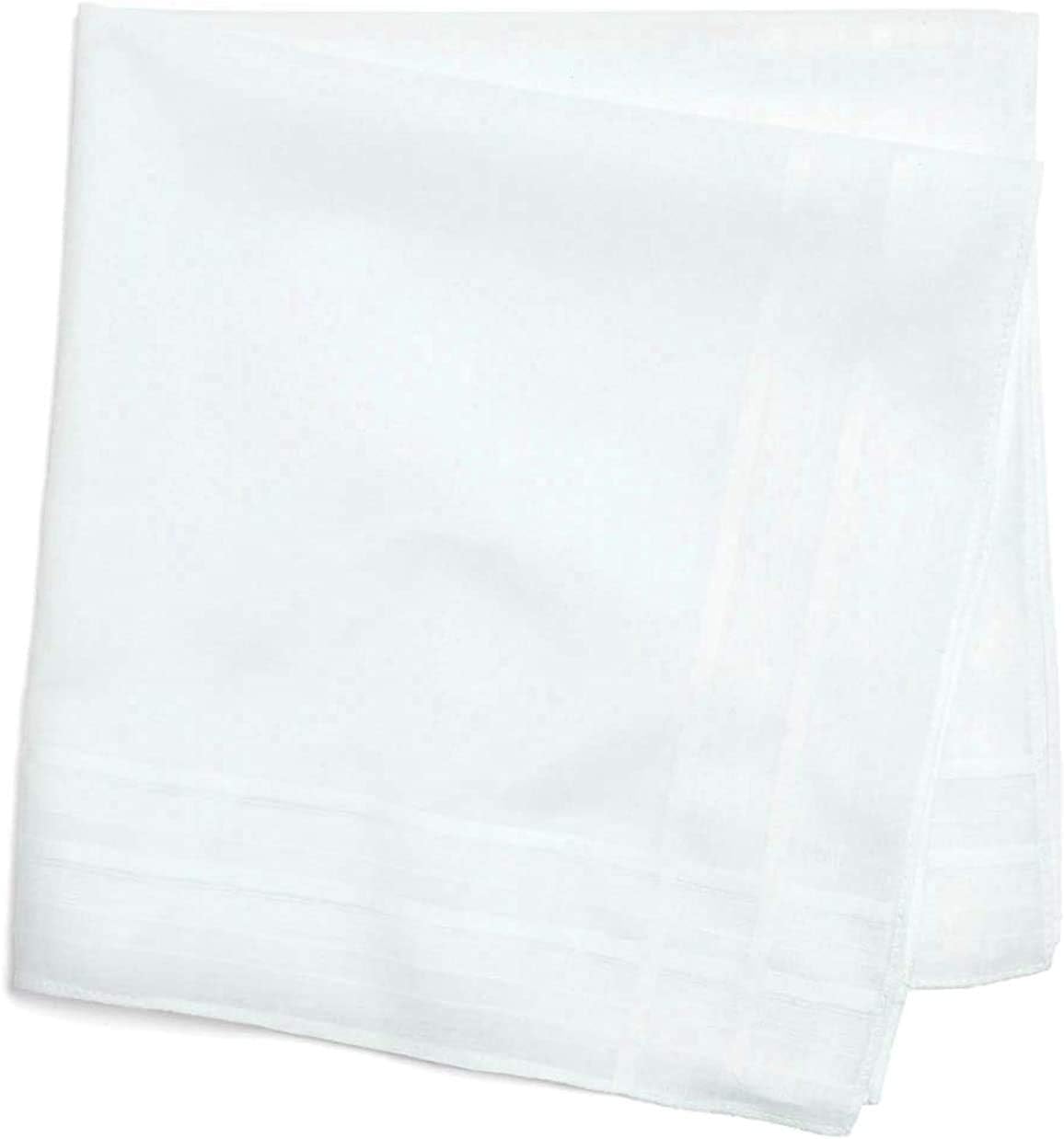 Brooks Brothers Men's 10946"346" Set of 13 Cotton Handkerchiefs, White
