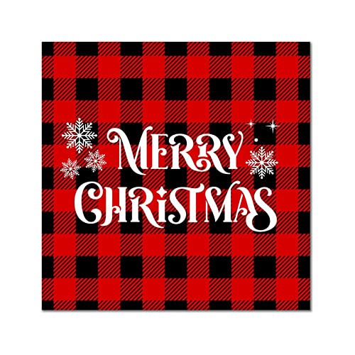 Plaque murale vintage en bois Merry Christmas pour décoration intérieure de maison 35cm
