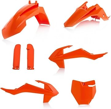 Acerbis Full Plastic Kit Compatible with Ktm SX65 19-23 16 orange/white