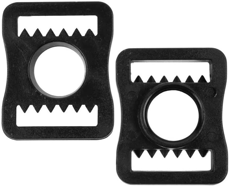 Hockey Helmet Chin Strap Snap Buckles, Black 2 Pack