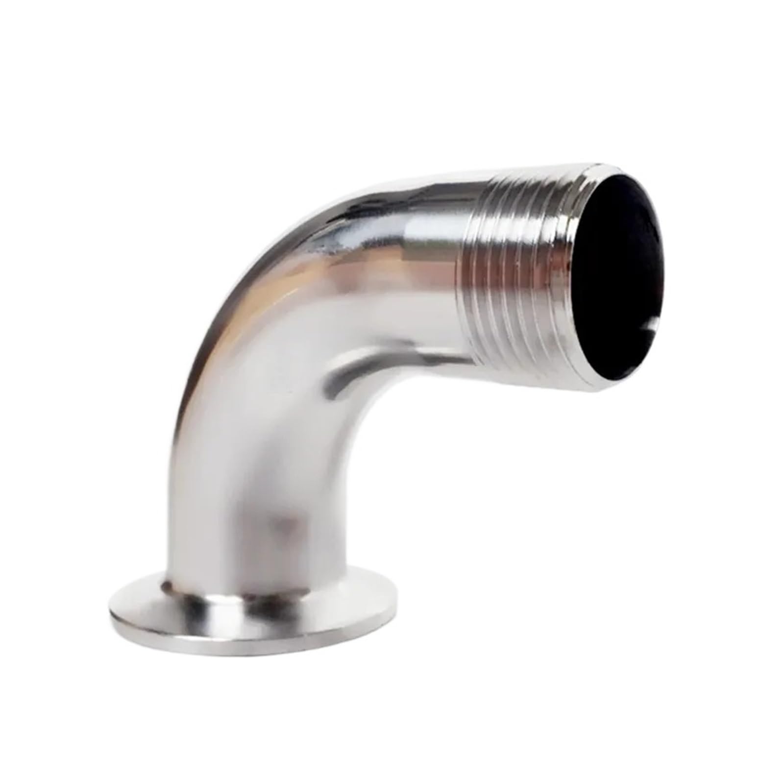 AARTERZZA 1/2''(DN15) BSP Male Threaded Pipe Fitting 90 Degree Elbow 1.5'' Tri Clamp 50.5mm Ferrule