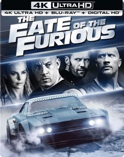 The Fate of the Furious Steelbook (4K Ultra+Blu-Ray+Digital HD) Edición exclusiva