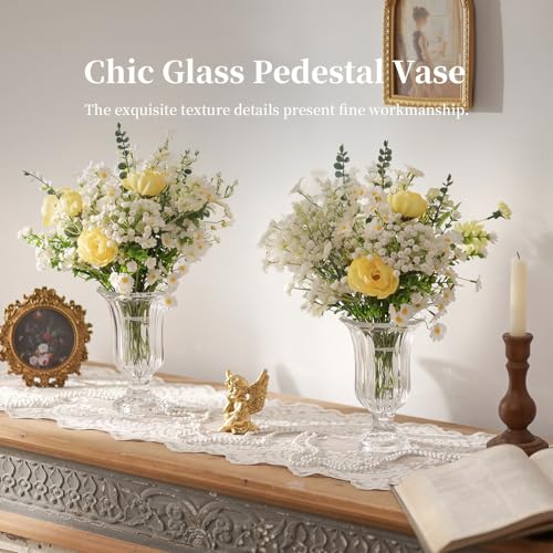 Vase en verre pour fleurs lot de 12 pièces de table