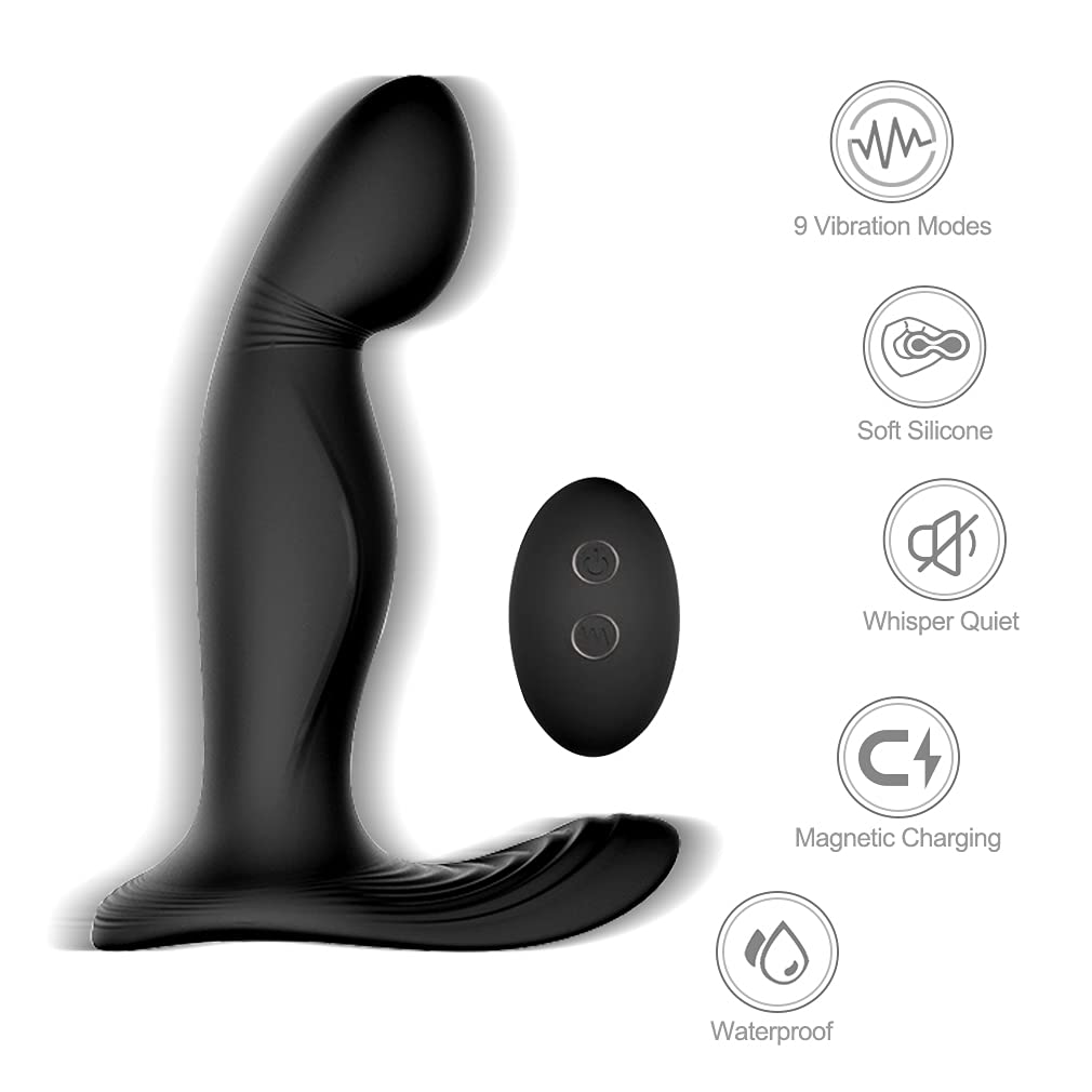 -STUKE Vîbrạtórẹ Stimolａtore Próstatａ Ｍassaaaiａtore Uomo Elettrico, Bútt Plúg Anａlè 𝑫A 𝑫Onna Ｖībràntè Ġａy Silicone, Vîbratorí Sěssò Anａlì per 𝑫Onna Princìpiante Puntò Ġ con