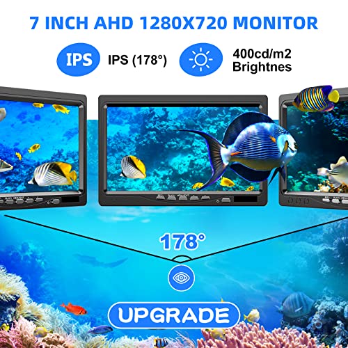 Adalov Underwater Fishing Camera, [With Dvr Recording] Ice Fishing Camera Underwater, 7" Lcd Monitor Fish Finder Waterproof 1080P Fishing Camera 15Pcs Infrared Lights For Lake, Boat, Ice Fishing #TOP4