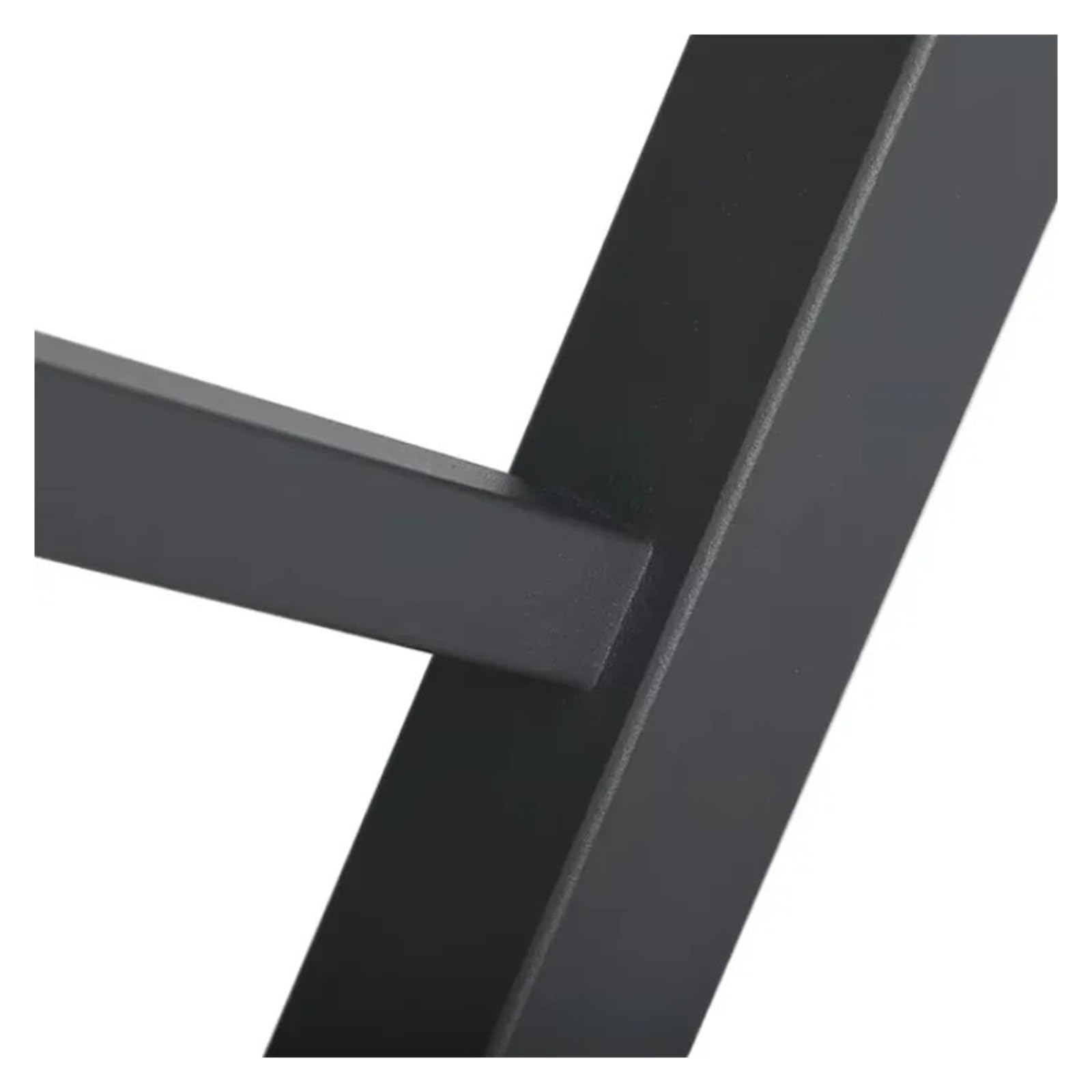 Scaldasalviette piatto in acciaio dolce nero | Wall mounted flat heating rack with flat panel design for bathroom daily drying storage
