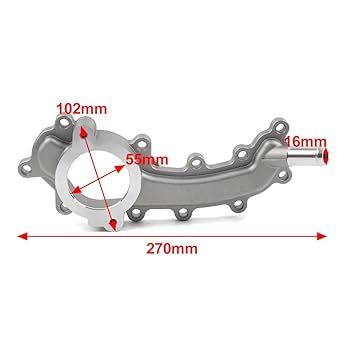 Amazon.com: Cnswee6 Engine Crossover Coolant Water Outlet
