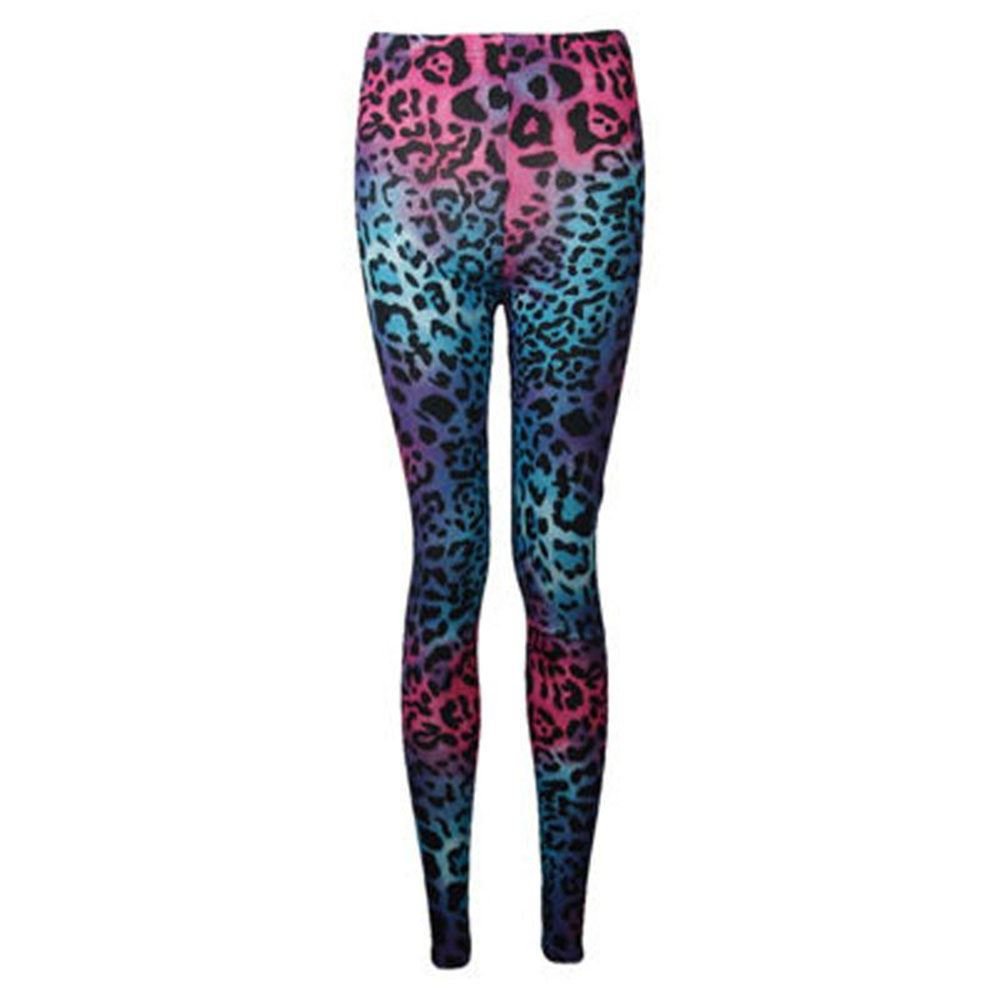 Leggings elásticos de leopardo con ajuste flaco y cómodo XL 2
