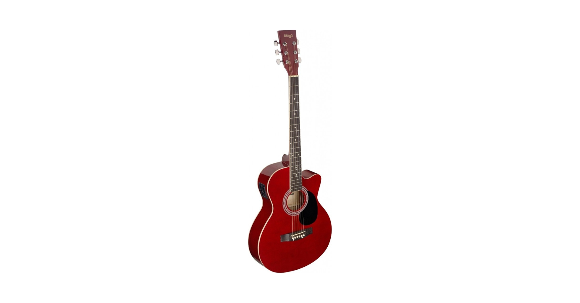 Amazon | Stagg SA20ACE RED オーディトリアム カッタウェイ