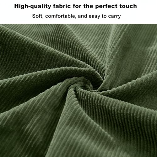 Image of 2026 Corduroy Tote Bag with Zipper Large Casual Handbags Shoulder Purse for Women