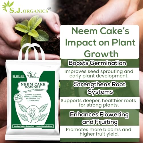 Image of SJ Organics Cake Powder for Plants 5 Kg - Organic Fertilizer & Pest Repellent