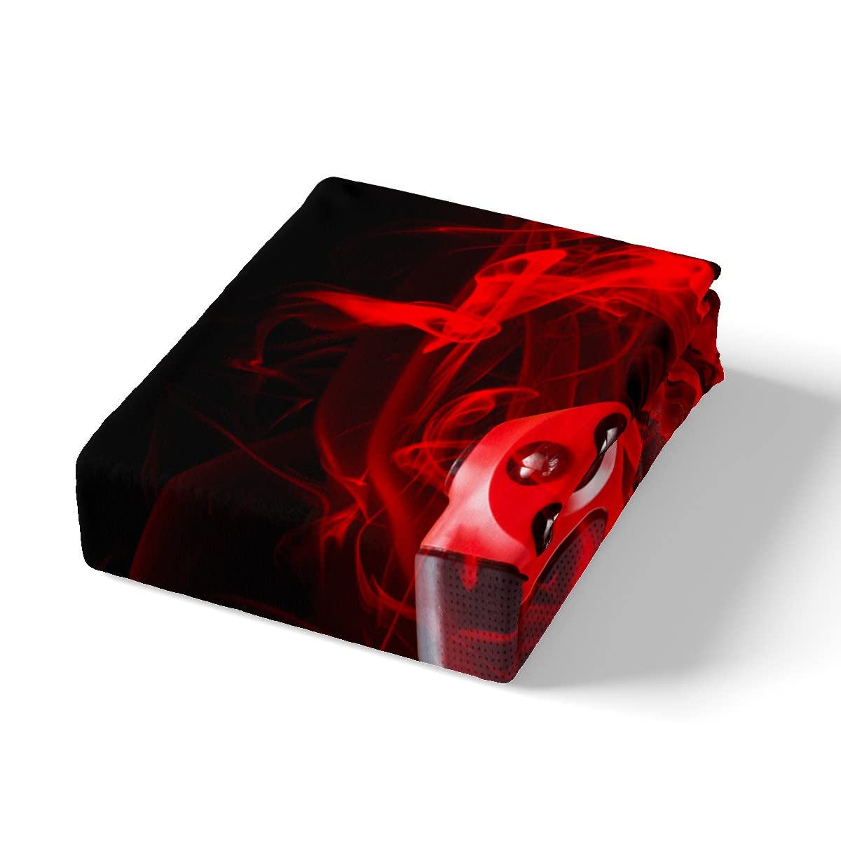 Kids Modern Gamer Bedding Set Single Size For Boys Girls Youth Game Controller Duvet Cover Teens Gamepad Comforter Cover Gaming Console Room Decor Cool Red Black Geometry With 1Pillow Case Zipper - Image 4