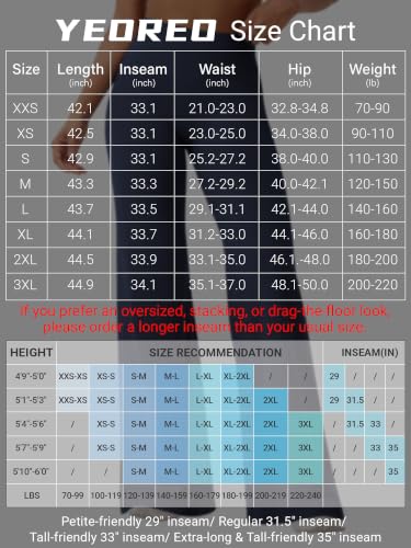 Image of YEOREO Ease Workout Leggings Womens No Front Seam Straight Leggings 29 inch / 31.5 inch / 33 inch / 35 inch High Waist Buttery Eddiy Yoga Pants