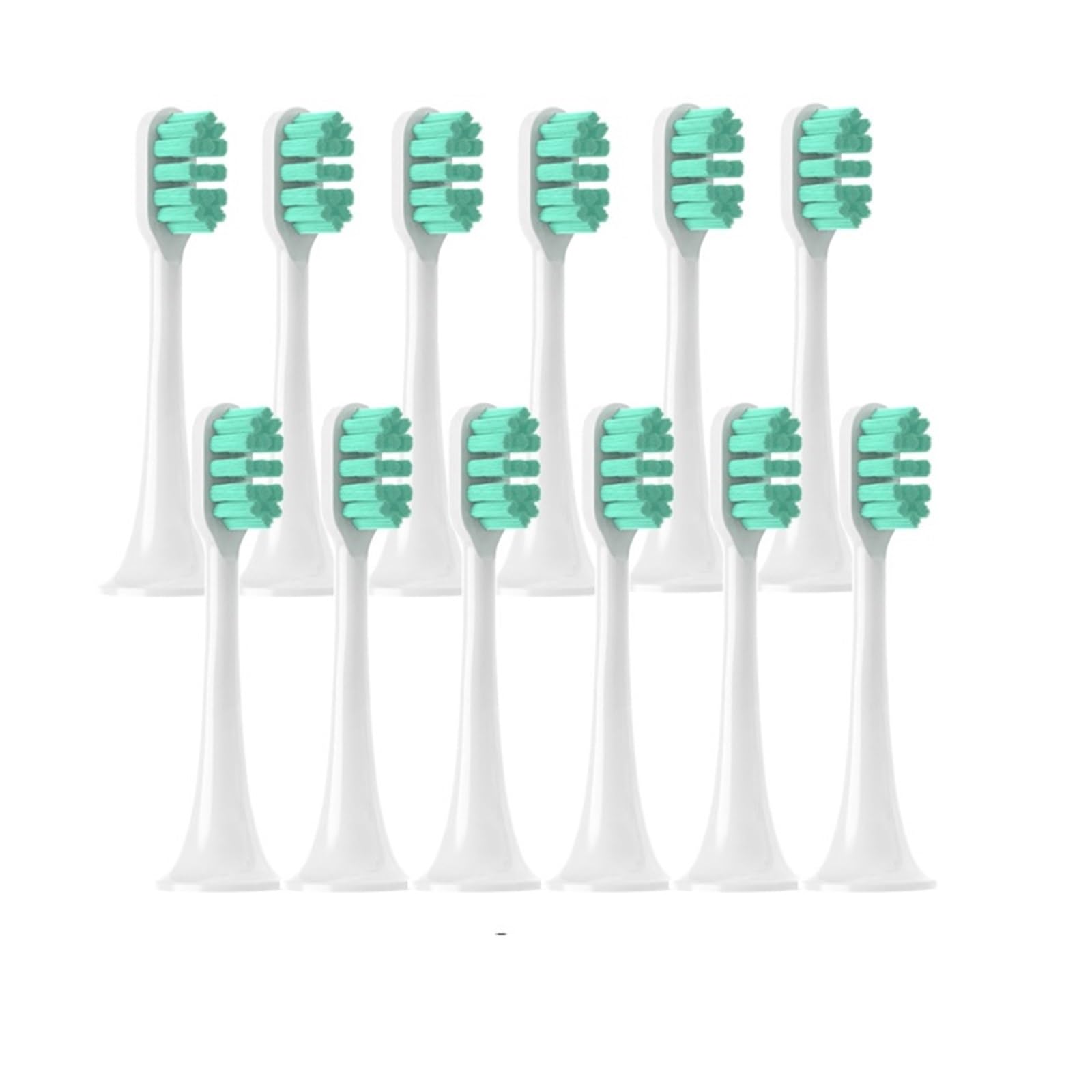 tianwandong 12 sztuk wymiennych końcówek szczoteczki do T300/T500/T700 Sonic Electric Tooth Soft Bristle Caps Vacuum Pack Nozzles(12Green)