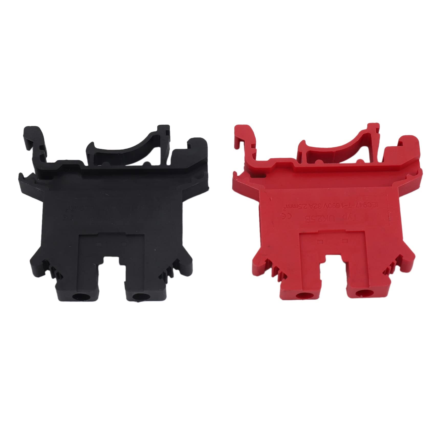 6Set Morsettiera Kit Morsetti DIN Rail + Blocchi di Terra + Rail Nel Alluminio + Staffe Terminali + Cover Terminali + Kit Ponticelli