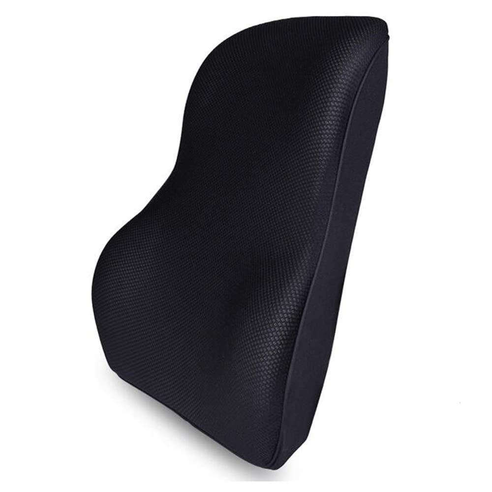 Support Lombaire de qualité supérieure for Coussin Lombaire - Support for Le Dos Complet - Chaise de Bureau Support Lombaire for Voiture Noire - Dos orthopédique en Mousse à mémoire de Forme -