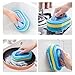 2pcs Brushes for Kitchen Bathroom and Toilet Sponge Brush with Handle for Easy Ceramic