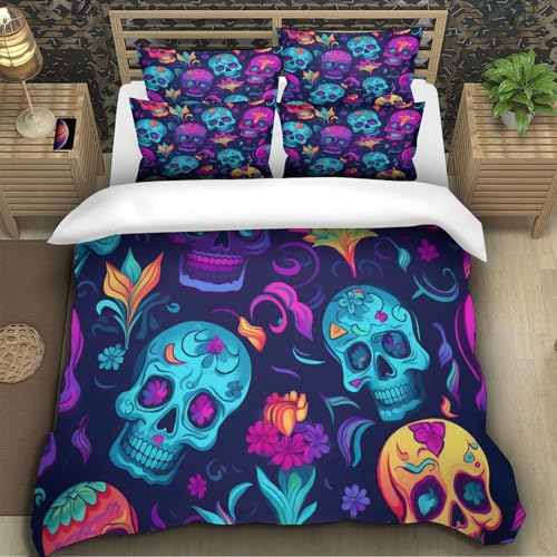 Parure de lit microfibre hypoallergénique 260x220cm avec fermeture éclair - 5