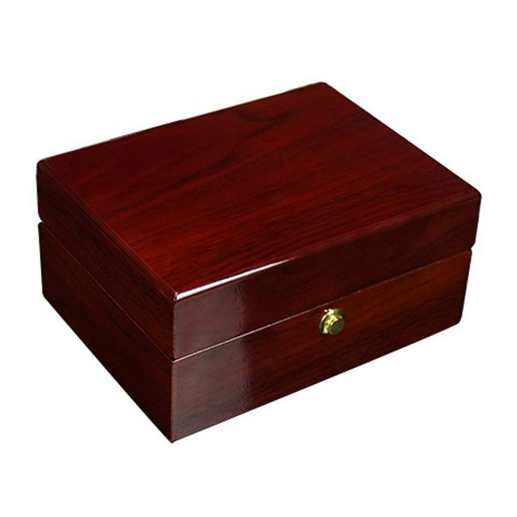 Tuoservo Wooden Watch Box Watch Box for One Watch, Travel Watch Display, Watches Gift Box with Removable Watch Cushion for Jewellery, Watches