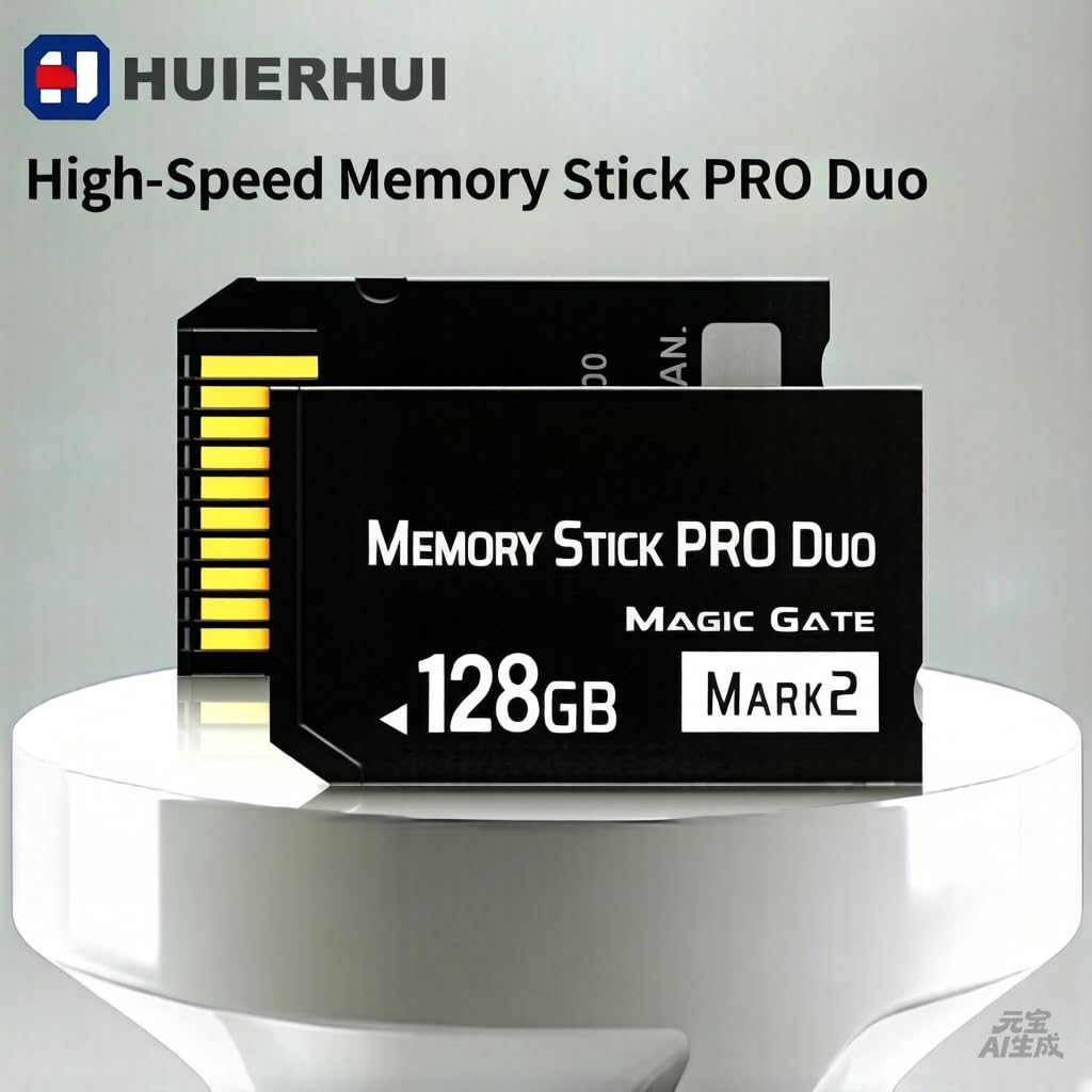 MS - Memory stick Pro Duo (Mark2) ad alta velocità da 128 GB per PSP 3000 e fotocamera digitale, trasferimento dati veloce, grande spazio di archiviazione, perfetta per riprese continue