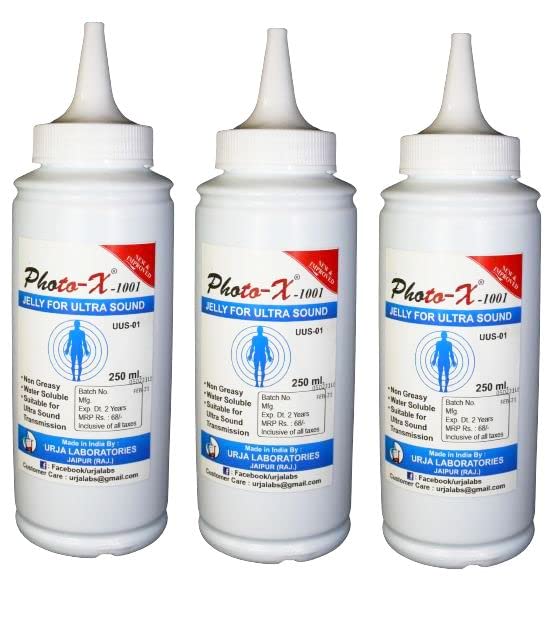 Photo-x Ultra Sound Gel (Set of 3) for use in Sonography and physiotherapy (B09Y3G4N49) Amazon Price History, Amazon Price Tracker