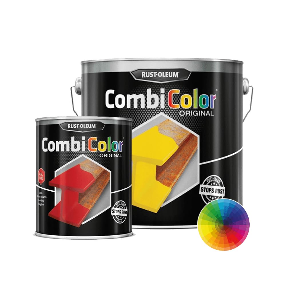 RUST-OLEUM 7375.2.5 Combicolor Original, Superior Metal Protection, Direct To Rust, Satin black-RAL 9005 — image 1