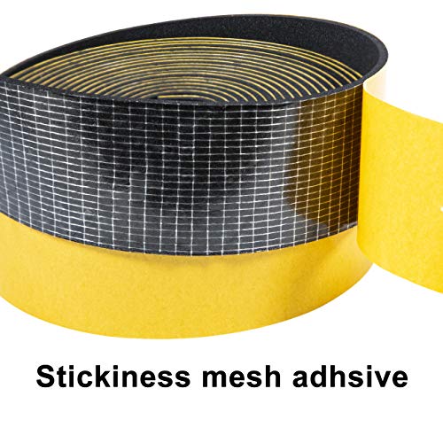 Torrami Weather Strip 2 Inch W X 1/8 Inch T, High Density Adhesive Foam Seal Tape Soundproofing Insulation Gasket For Door And Windows (16.5 Ft Length) #TOP3