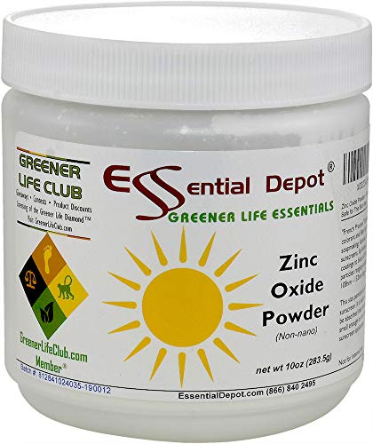 Zinc Oxide Powder - 10 oz. - Non-Nano Particles - Safe for The