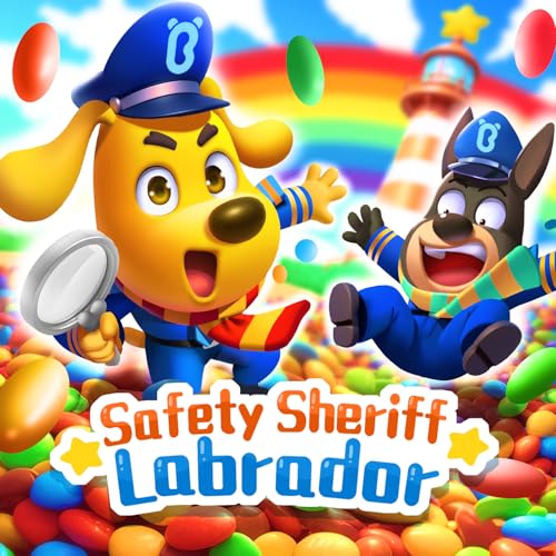 Sheriff Labrador: Mystery Adventures on Rainbow Island丨Kid Detective Stories丨Safety Rules Podcast Por BabyBus arte de portada