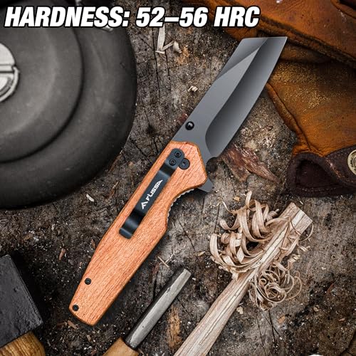Flissa Folding Knife, 4-3/4 Inch Reverse Tanto Folding Pocket Knife thumb #4