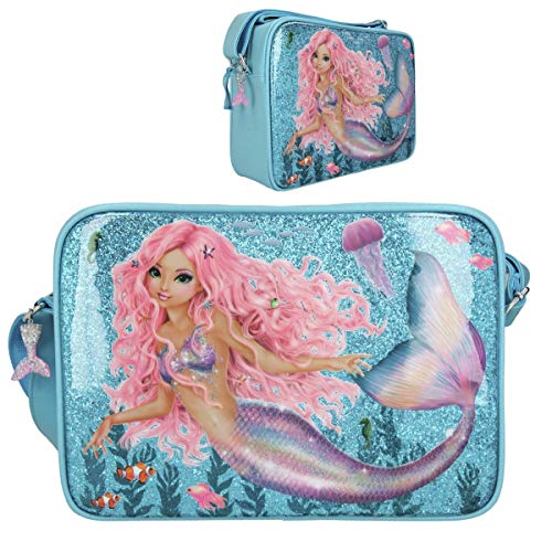 Depesche 11047 Schoudertas, Fantasy Model Mermaid, blauw, ca. 10 x 24 x 34 cm - Image 4