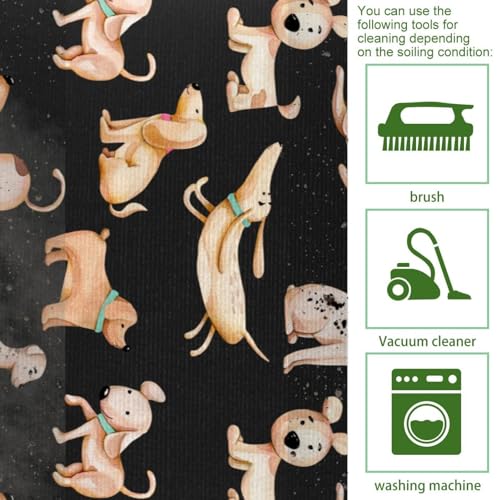 Tapis de cuisine lavable lot de 2 fini les glissades tapis chiens
