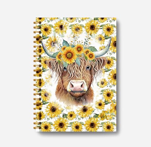 Carnet de notes à spirales Highland Cow pour ne plus perdre vos idées