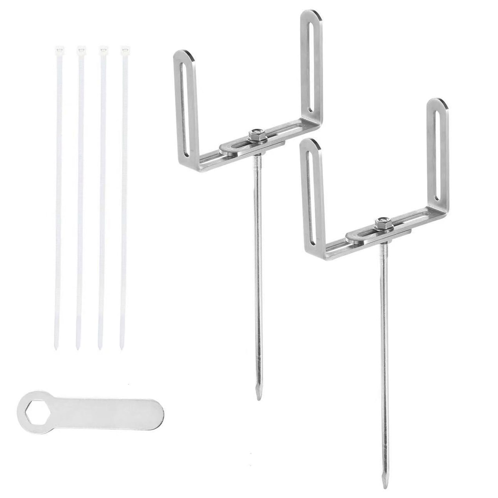 Hdoytxxm 20Cm 2Pcs Gutter Downspout Holder Stable Stand Rustproof Downspout Stabilizer For Effective Water Drainage Enduring Adjustable Gutter Extension Bracket