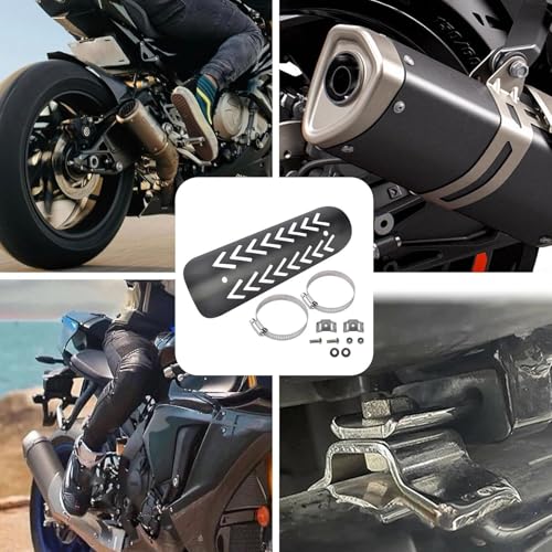 Escudo térmico para tubo de escape de moto ideal para rutas de touring y viajes 5