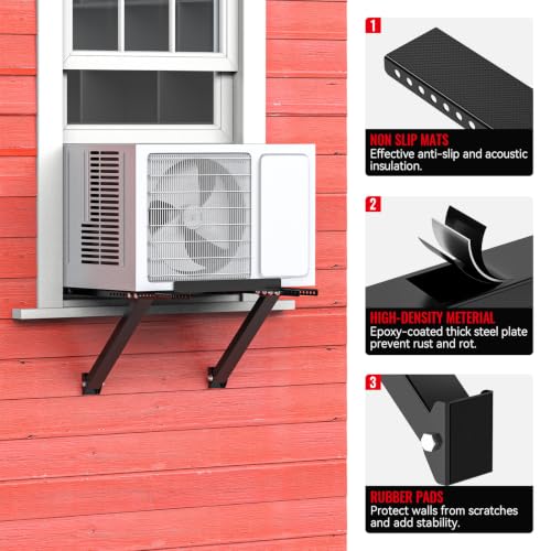 Image of No Drill Window AC Support Bracket, 220 LBS Load Capacity, Easy to Install
