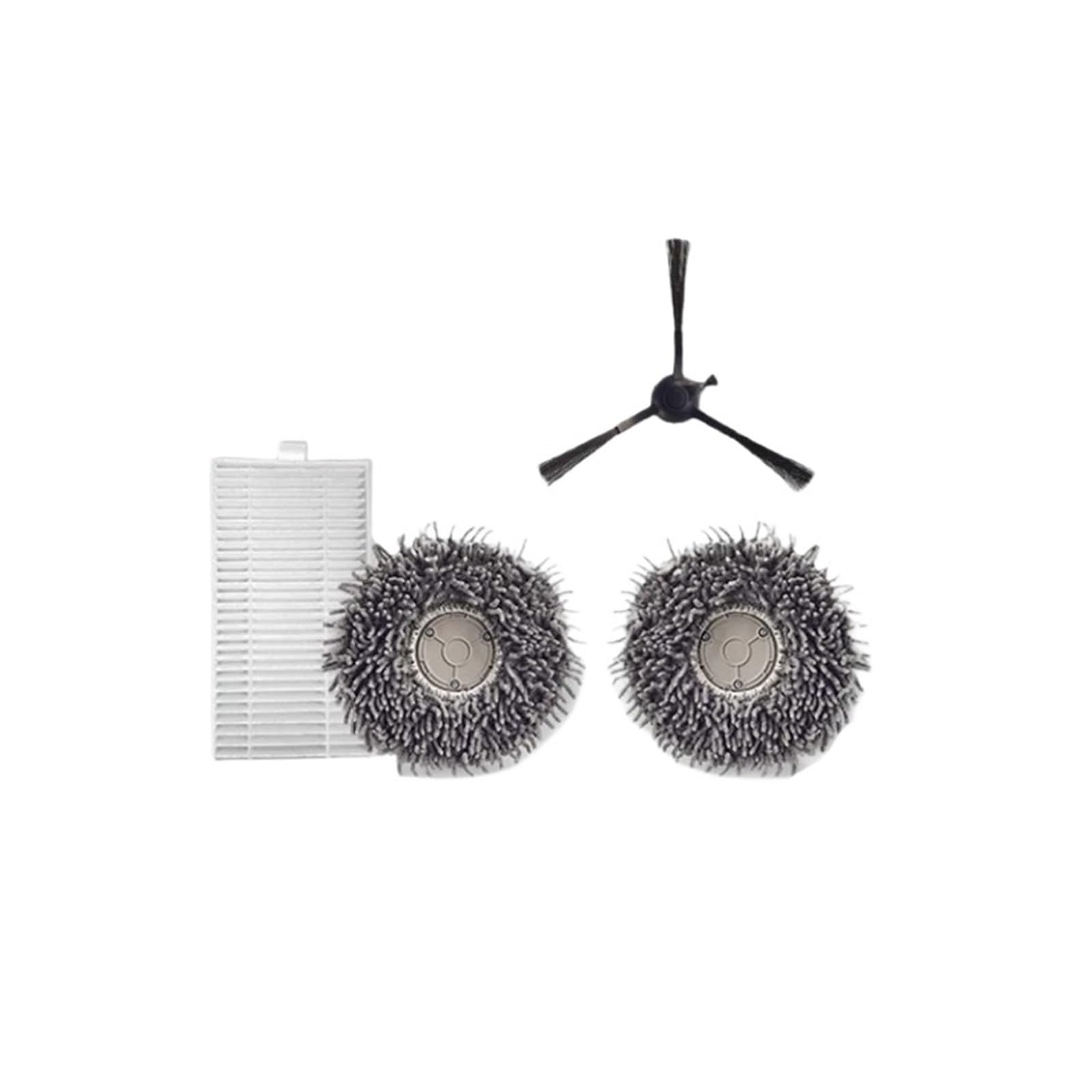 HIZON Robot Cleaner Side Brush Dust Hepa Filter Mop Cloth Rags ，Compatible For Philips， R6Slim XU6500 Robotic