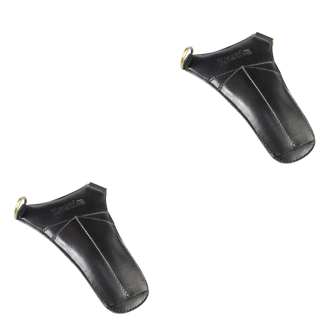 PartyKindom 2pcs Leather Hairdressing Scissors Kit Bag Multifunctional Barber Waist Bag Scissors Pouch Hairdressing Tool Case