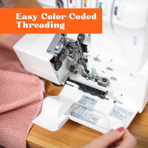 image for Serger Sewing Machine by American Home, Portable Stitching Machine Eas