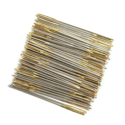 SEWACC Tail Needle Set 100pcs Medium Size Darning Needles Heavy Duty for Embroidery Quilting and Crafting