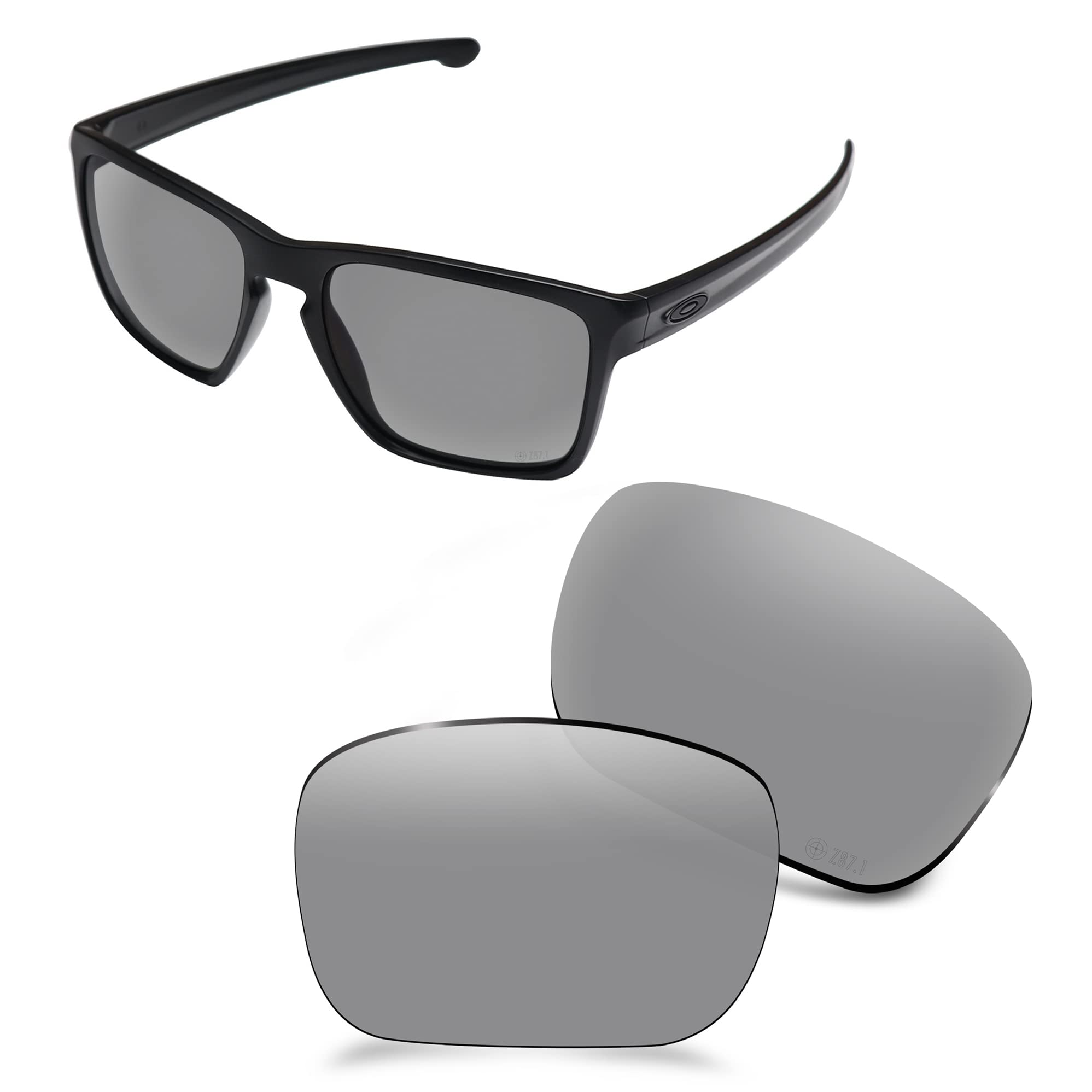 AOZAN ANSI Z87.1 Polarized Replacement Lenses For Oakley Sliver XL Sunglasses - Gainsboro