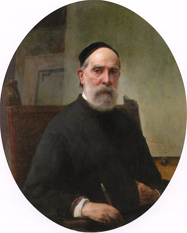 Tableau Toile Autoportrait Francesco Hayez Décoration Salon 60x90