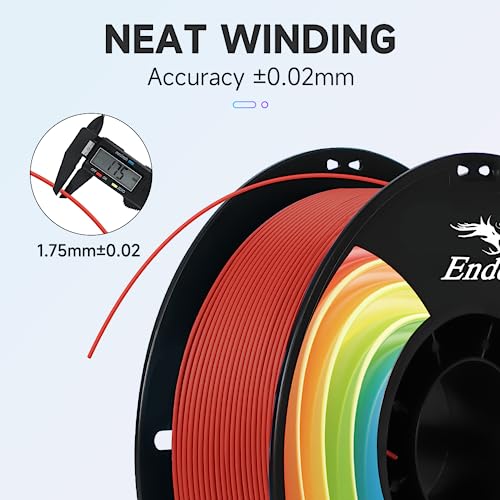 Image of Creality 3D Printer Filament, PLA Plus Filament 1.75mm Deep Red, PLA Pro Toughness Upgraded Dimensional Accuracy + /- 0.03mm, 1KG Spool(2.2lbs) Ender PLA+ Filament for Most 3D Printer
