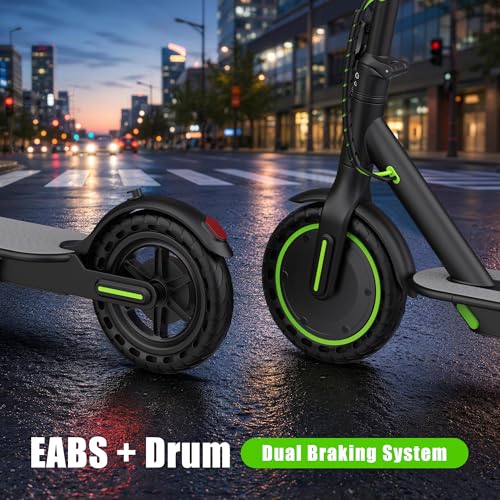 Image of WERHY Electric Scooter Adults, 350W /500W /1000W Powerful Motor, 19 MPH Max Speed, 16 /28 Miles Long Range, 8.5 inch Folding E Scooter with Dual Braking, Smart APP