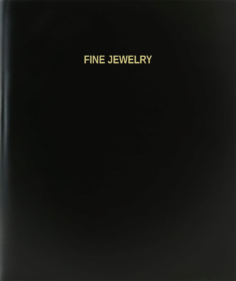 BookFactory® Fine Jewelry Log Book/Journal/Logbook - 120 Page, 8.5"x11", Black Hardbound (XLog-120-7CS-A-L-Black(Fine Jewelry Log Book))
