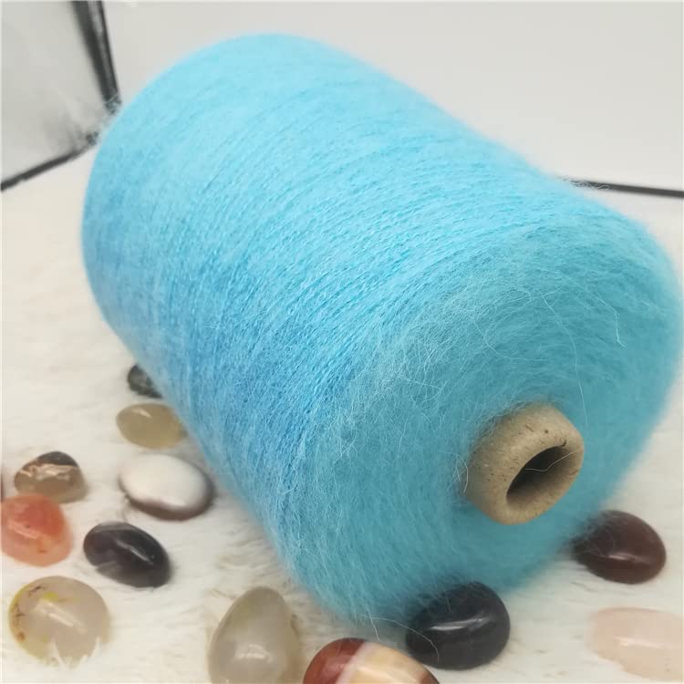 Hilo de Mohair de 500g para tejer, hilo de ganchillo fino y brillante, hilo de punto de lana, hilo de felpa hinchado, bufanda de hilo, suéter