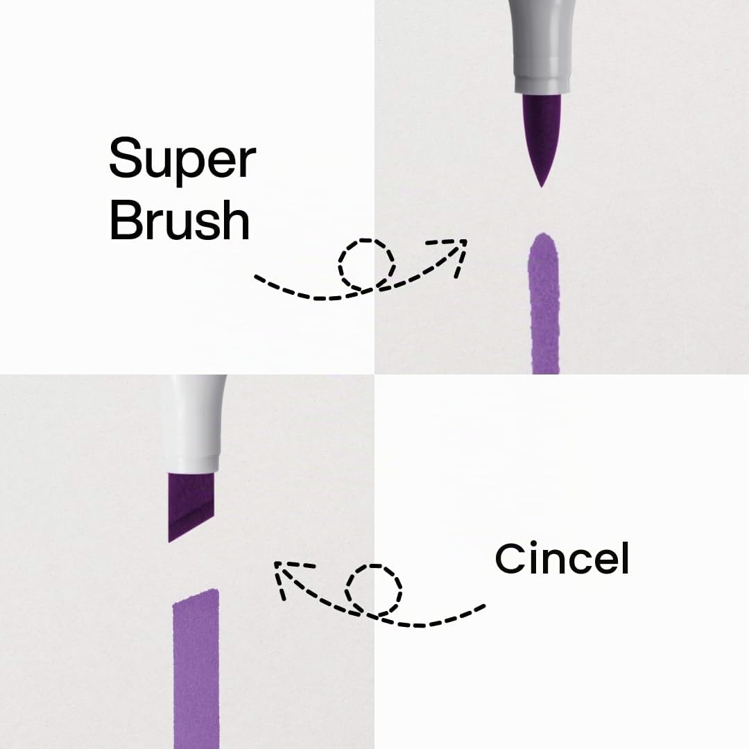 COPIC Sketch Set «Starter Set», 24 piezas en estuche, rotulador doble con punta mediana y punta de pincel