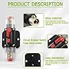EPLZON 40A Interruttore Interruttore 40 AMP Fusibile Inline Holder 12V-48V DC Pulsante di Reset Manuale per Car Audio Amplificatore di Suono Sistema RV Casa Marine Boat Truck #2