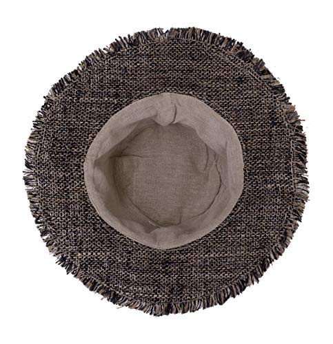 Image of Hemp Sun Hat Wired Wide Brim Big Sizes M /L /XXL Farmers,Raw Hemp Natural Garden Summer Hippie hat