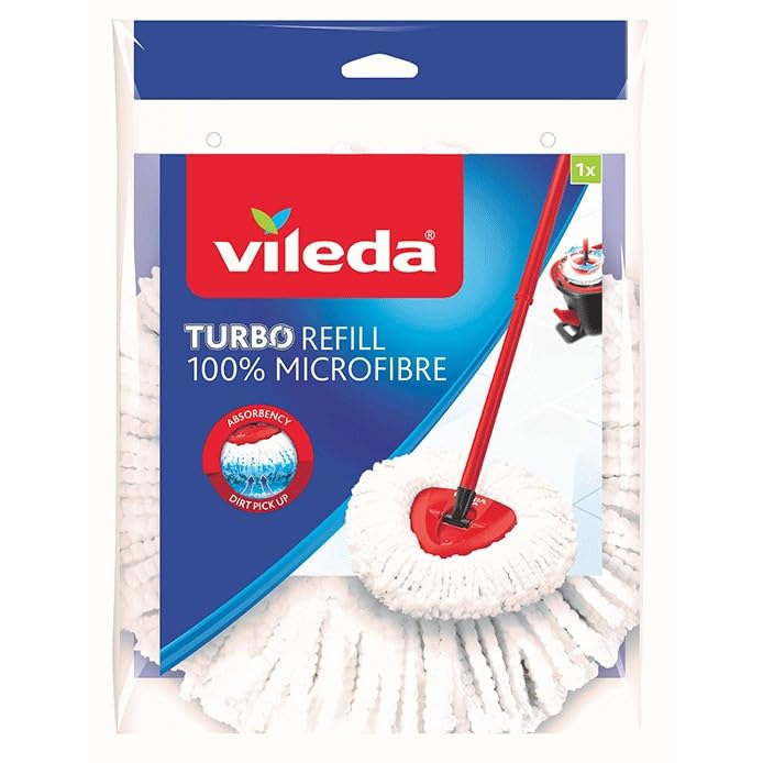 Vileda EasyWring & Clean - Juego de 2 Fundas de Repuesto para fregona con Microfibra Easy Wring